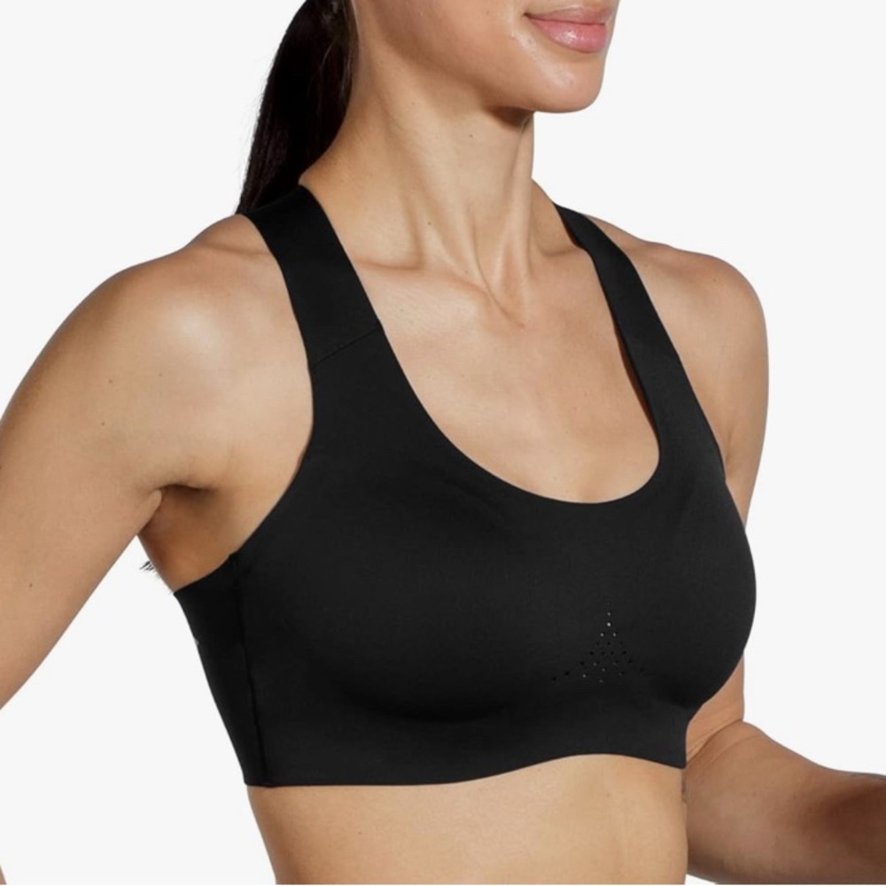 Brooks Women's Crossback 2.0 Sports Bra for Running, Workouts & Sports - Black